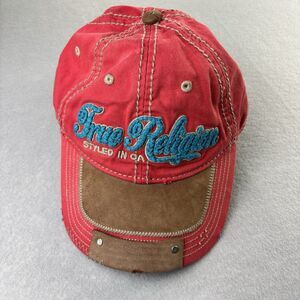 Rare Vintage True Religion Hat Cap Buddha Distressed Adjustable Embroidered Y2K